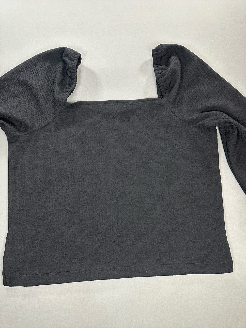 Madewell Crepe Square-Neck Puff-Sleeve Top - Womens XL - Picture 13 of 17